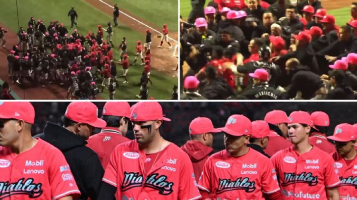 VIDEO: La impresionante pelea entre Diablos Rojos y Mariachis; la LMB ya informó sobre los sancionados