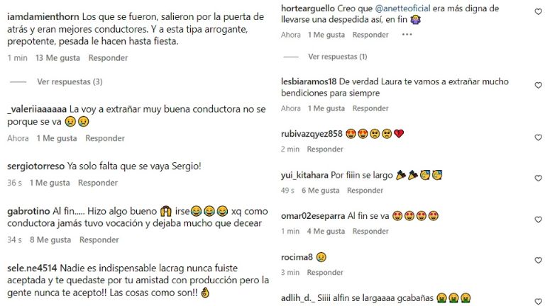 Destrozan a Laura G tras su despedida de VLA