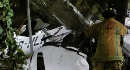 Así fue el desplome de una avioneta en Veracruz que se dirigía a Toluca; buscan sobrevivientes