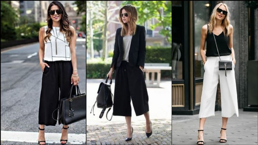 Los pantalones culotte serán el aliado perfecto para crear tu 'outfit' de oficina; así podrás llevarlo