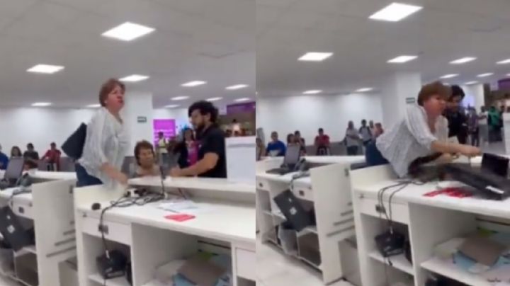 VIDEO: Revelan el motivo por el que una mujer destrozó un mostrador del AICM y por ello se hizo viral