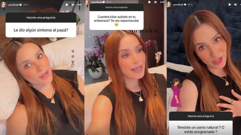 Cynthia habló de su embarazo