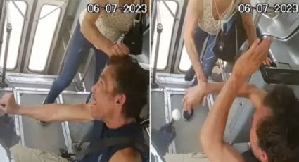 VIDEO: Mujer se hace viral tras golpear y jalonear a chofer de transporte público por no detenerse