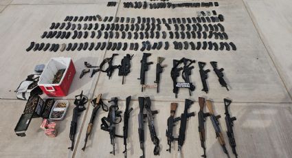 Mesa Estatal de Seguridad decomisa más de 30 armas, cartuchos y narcóticos en San Luis Río Colorado