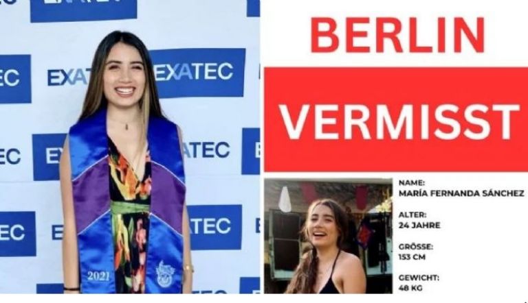 Buscan a la mexicana María Fernanda en Berlín, Alemania; sigue desaparecida. Foto: Twitter
