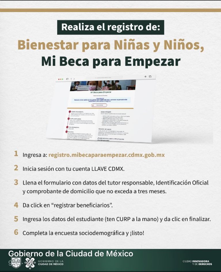 Apoyo para útiles escolares en la CDMX