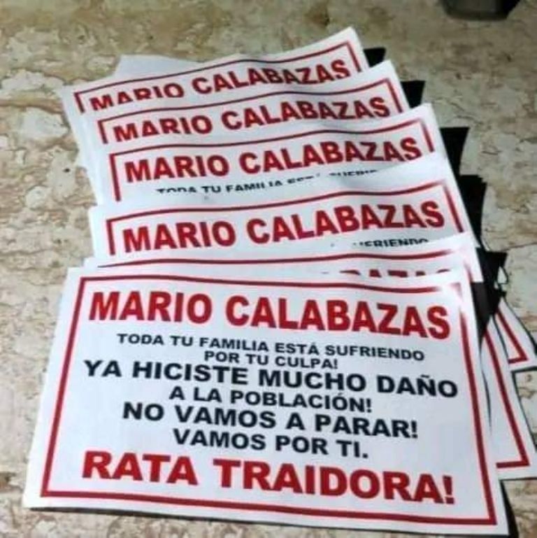 Amenazas a Mario Calabazas