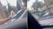 VIDEO: Captan a hombre mientras asalta a un automovilista en Periférico, en la CDMX