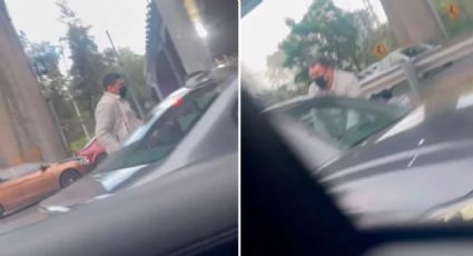 VIDEO: Captan a hombre mientras asalta a un automovilista en Periférico, en la CDMX