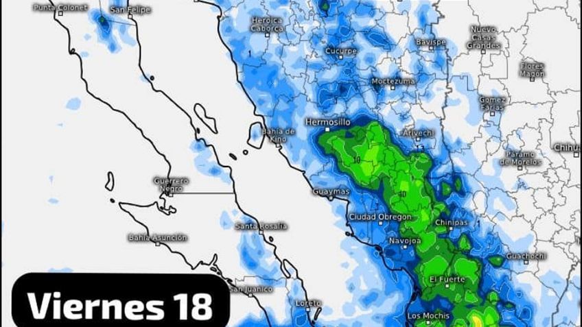Sonora, en Alerta Verde por huracán 'Hilary'; Conagua da el clima para el fin de semana
