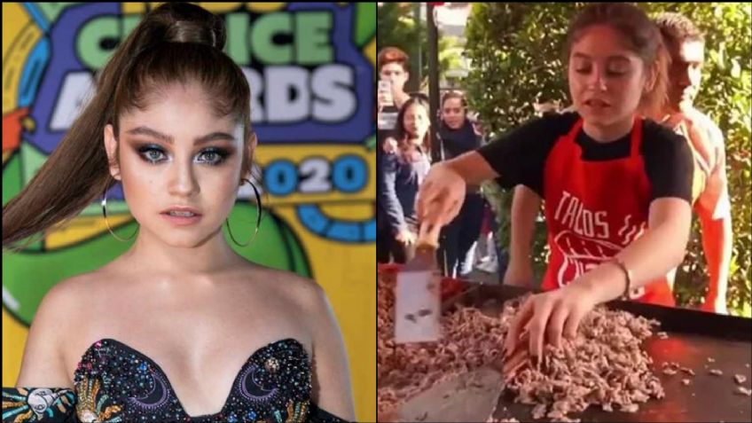 ¿Karol Sevilla está en quiebra? Captan a la actriz de 'Soy Luna' vendiendo tacos en la calle