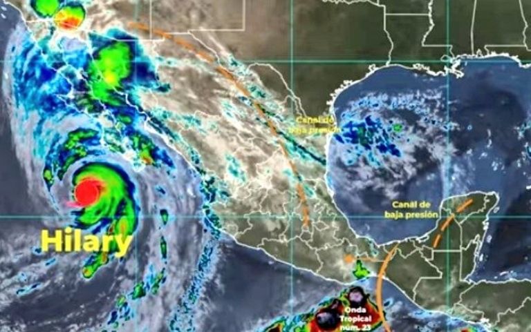 Huracán 'Hilary' en Sonora