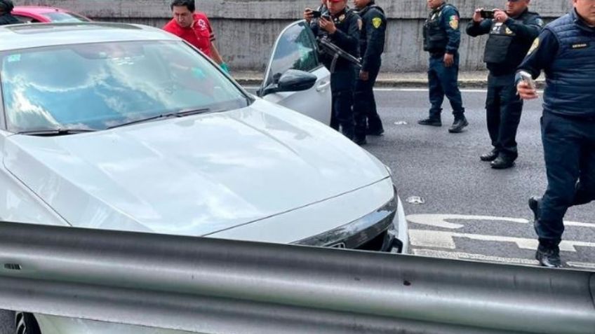 Imágenes Fuertes: Ejecutan a sujeto en el Viaducto Miguel Alemán; se roban 10 mil dólares