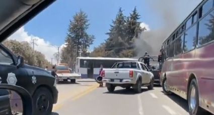 Reportan enfrentamiento en Topilejo: Incendian varios vehículos en la carretera México-Cuernavaca