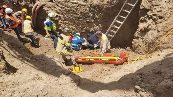 Tragedia en Almoloya de Juárez: Derrumbe en construcción sepulta a cinco trabajadores; tres muertos