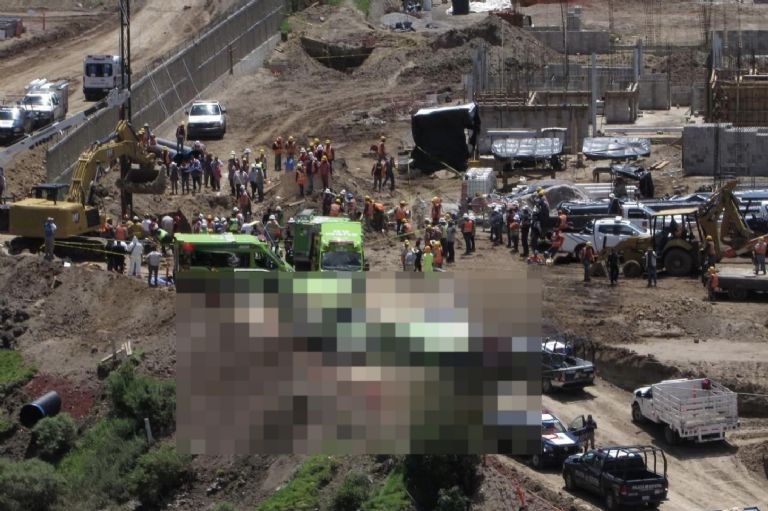 Derrumbe en Almoloya de Juárez