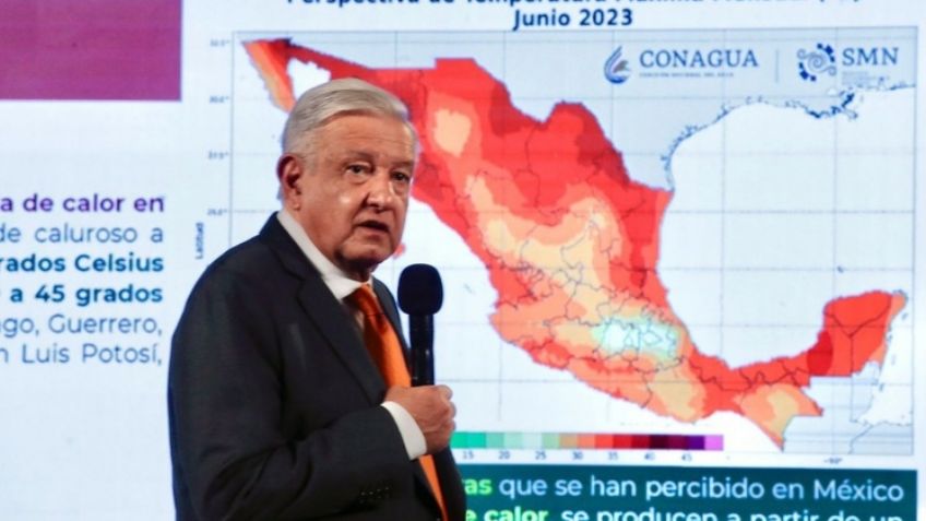 AMLO reconoce que calor en Sonora es más intenso, pero descarta sequías y desabasto de agua
