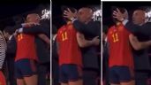 Luis Rubiales besa en la boca a Jennifer Hermoso y causa polémica: "No me ha gustado, eh"