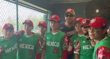 Joey Meneses sorprende a Selección Mexicana de Ligas Pequeñas con regalos
