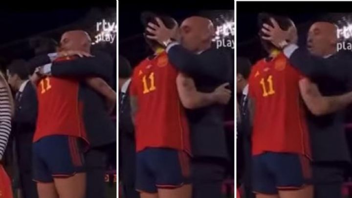 Luis Rubiales besa en la boca a Jennifer Hermoso y causa polémica: "No me ha gustado, eh"