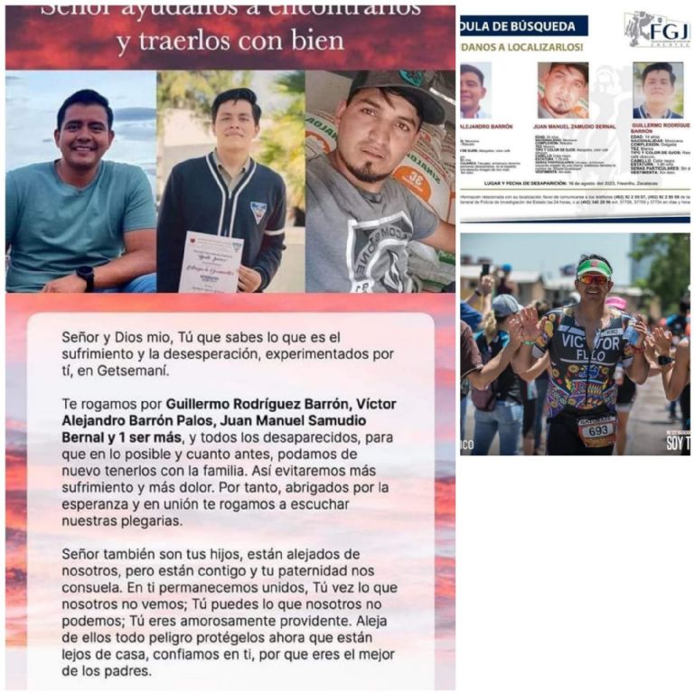 Desaparecen jóvenes en Fresnillo, Zacatecas. Foto: Twitter