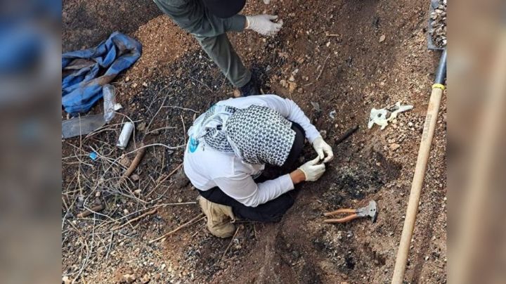 Colectivo de Rastreadoras de Caborca encuentra restos humanos en predio de Tubutama