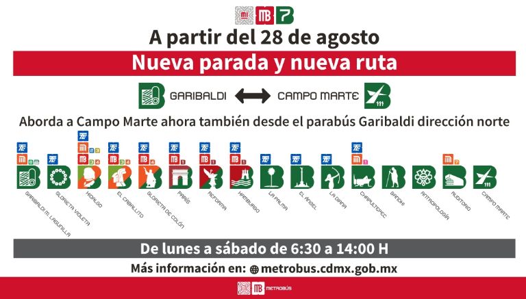 Nueva ruta del Metrobús en CDMX