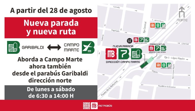 Nueva ruta del Metrobús en CDMX
