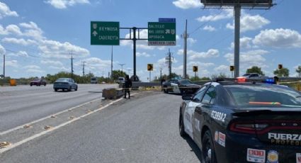 Sobre la carretera a Reynosa, localiza maleta con restos de una mujer al interior