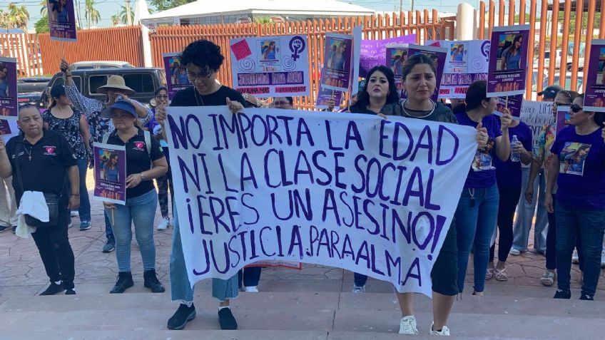 En Cajeme gritan "Ni una Más": Marchan y exigen justicia por feminicidio de Alma Lourdes
