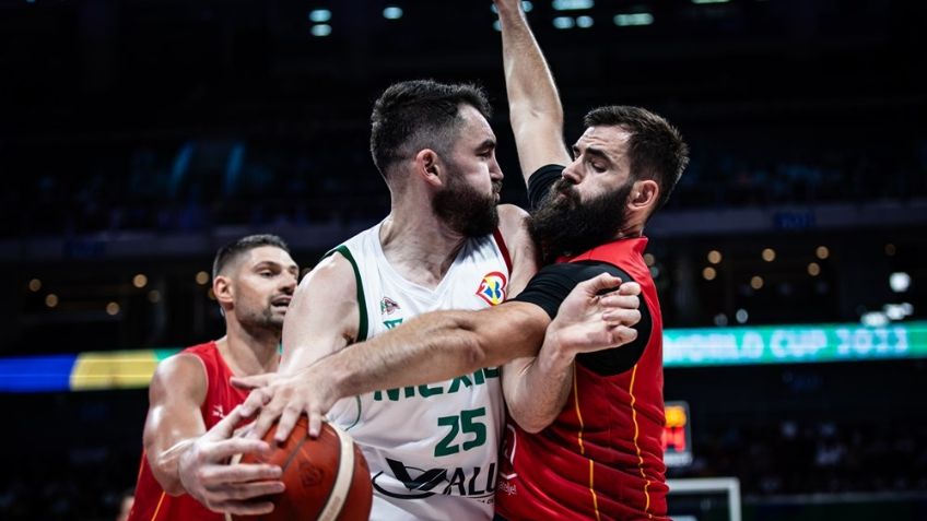 México pierde en su debut en el Mundial de Basquetbol contra Montenegro