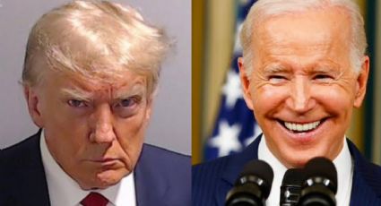 Joe Biden se 'burla' de la FOTO de Trump detenido; en redes, MEMES también lo hacen