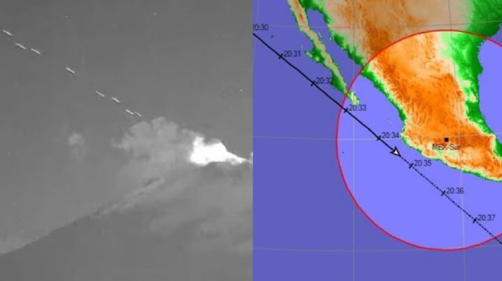 ¡No era un OVNI! El presunto origen de la serie de luces sobre el Volcán Popocatépetl