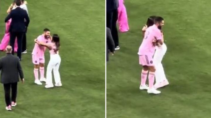 Antonella Roccuzzo confunde a Jordi Alba con Messi y casi lo besa (VIDEO)