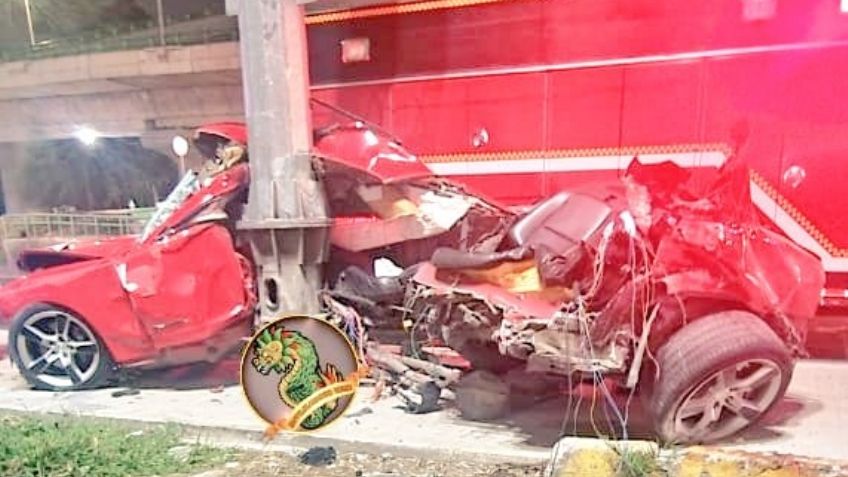 Imágenes fuertes: Hombre pierde la pierna y su amigo muere tras fuerte choque en Periférico