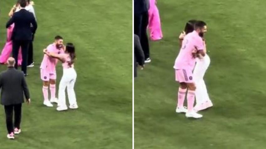 Antonella Roccuzzo confunde a Jordi Alba con Messi y casi lo besa (VIDEO)