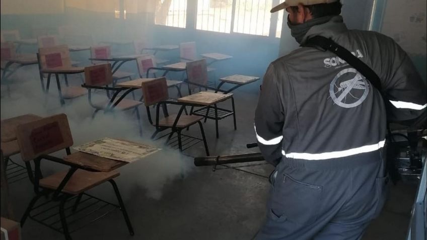 Regreso a clases 2023: En Álamos se fumigan escuelas; buscan combatir el dengue