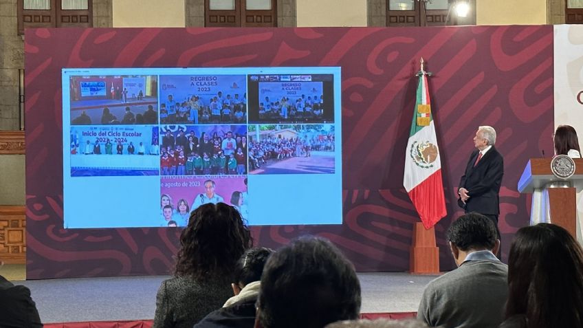 Sin libros de la SEP y rodeado de polémicas: AMLO celebra inicio del ciclo escolar 2023-2024
