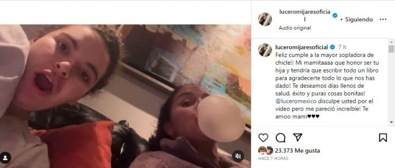 Publicación de Lucerito Mijares