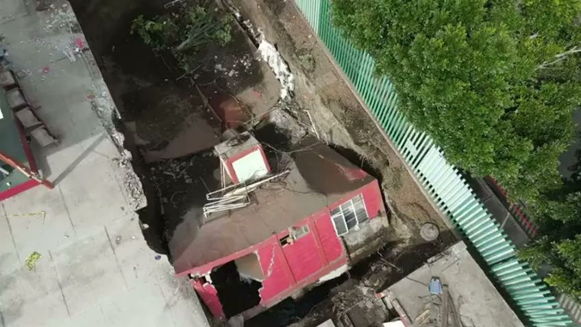 VIDEO: Socavón de la GAM crece y se 'traga' un gimnasio; vecinos exigen actuar de las autoridades