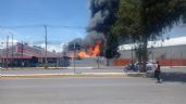 Fuerte incendio consume fábrica de químicos en Chicoloapan: Bomberos del Edomex y la CDMX en la zona