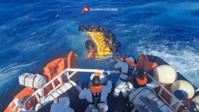 Tres barcos naufragan frente a costas italianas; temen que 30 inmigrantes pierdan la vida