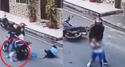 FUERTE VIDEO: Menor de 11 años pierde un brazo tras caerse de una motocicleta en movimiento