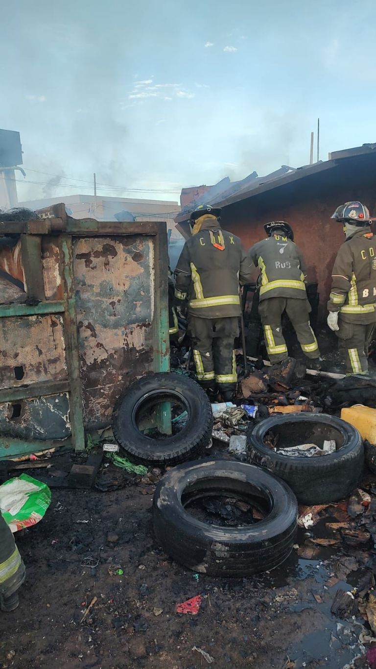 Incendio en la Central de Abasto