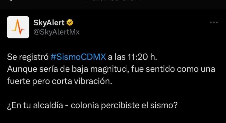 Microsismo en CDMX