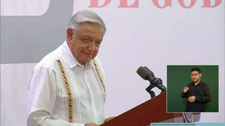 Desde Campeche, AMLO presenta su Quinto Informe de Gobierno. Foto: Gobierno de México