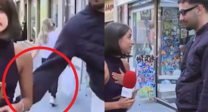 VIDEO: Reportera sufre acoso en plena transmisión en vivo; "¿Me tienes que tocar el cul…?"