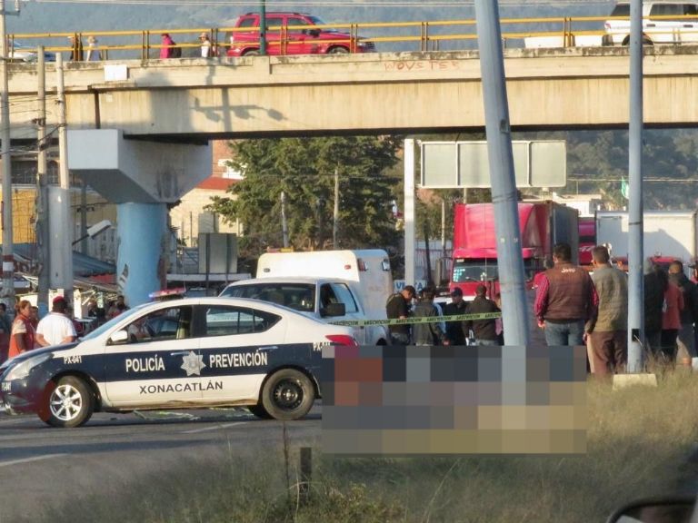 Mujer atropellada en Xonacatlán