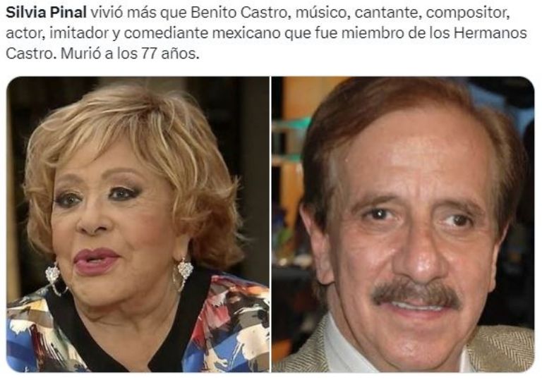 meme por supuesta muerte de Silvia Pinal