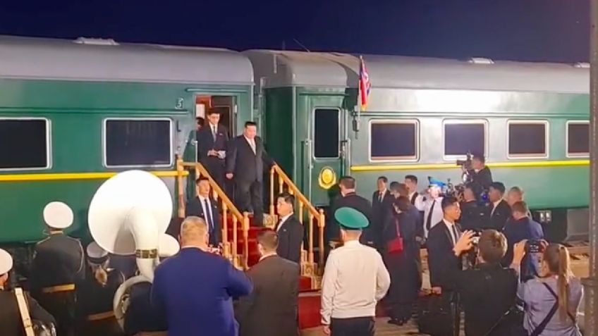 A bordo de un tren blindado, Kim Jong-un llega a Rusia para reunión con Vladimir Putin